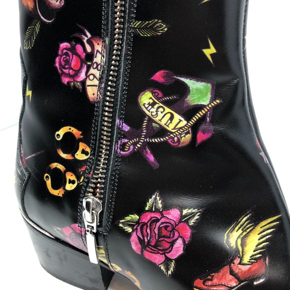 JEFFERY WEST 'MUSE' Tattoo Sylvian Leather Boots - Picture 9 of 11